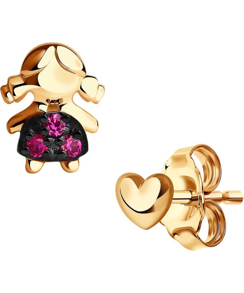 Zelta auskari ar korundiem - Zelta Auskari - Goldinga