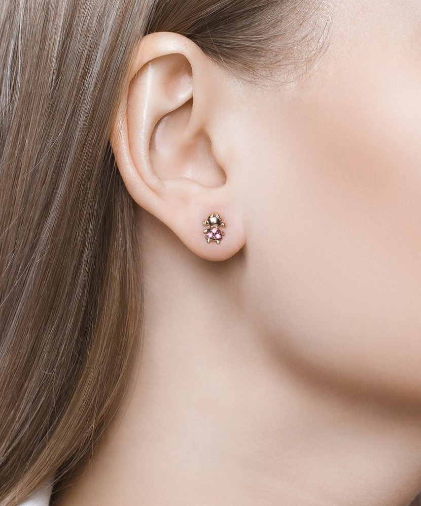 Zelta auskari ar korundiem - Zelta Auskari - Goldinga