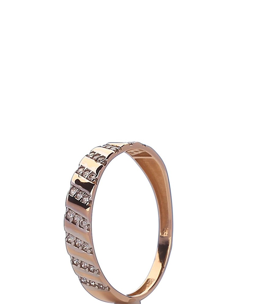 Zelta gredzens ar cirkonijiem - Zelta Gredzeni - Goldinga