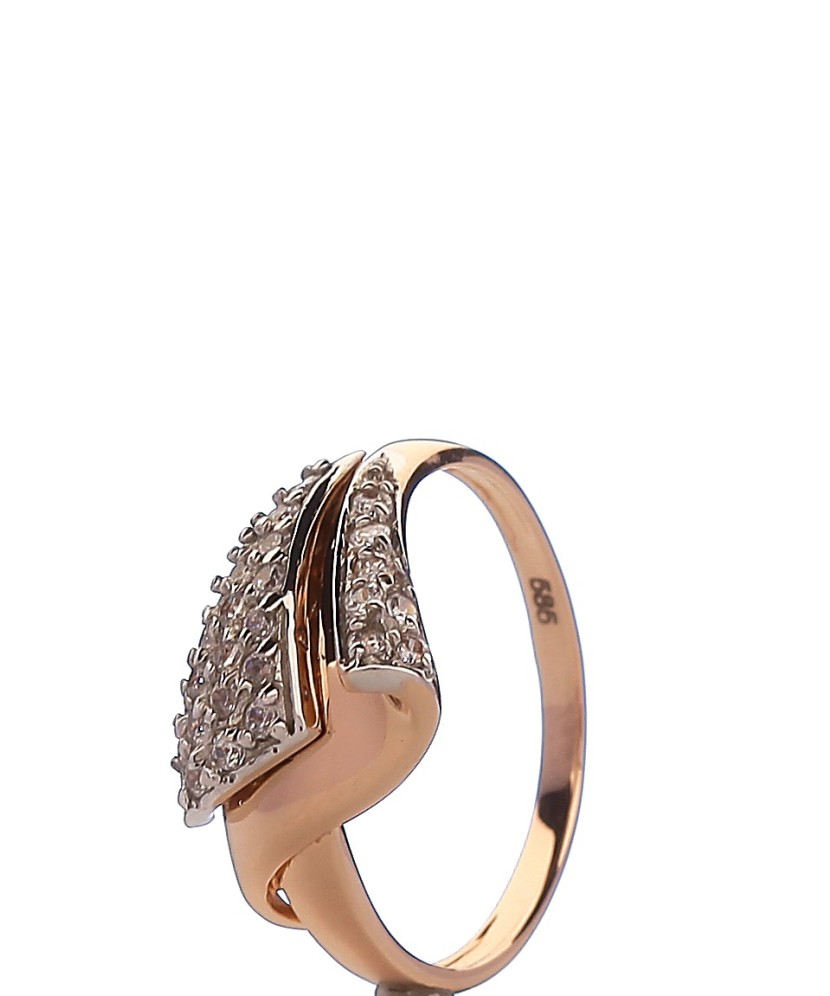 Zelta gredzens ar cirkonijiem - Zelta Gredzeni - Goldinga