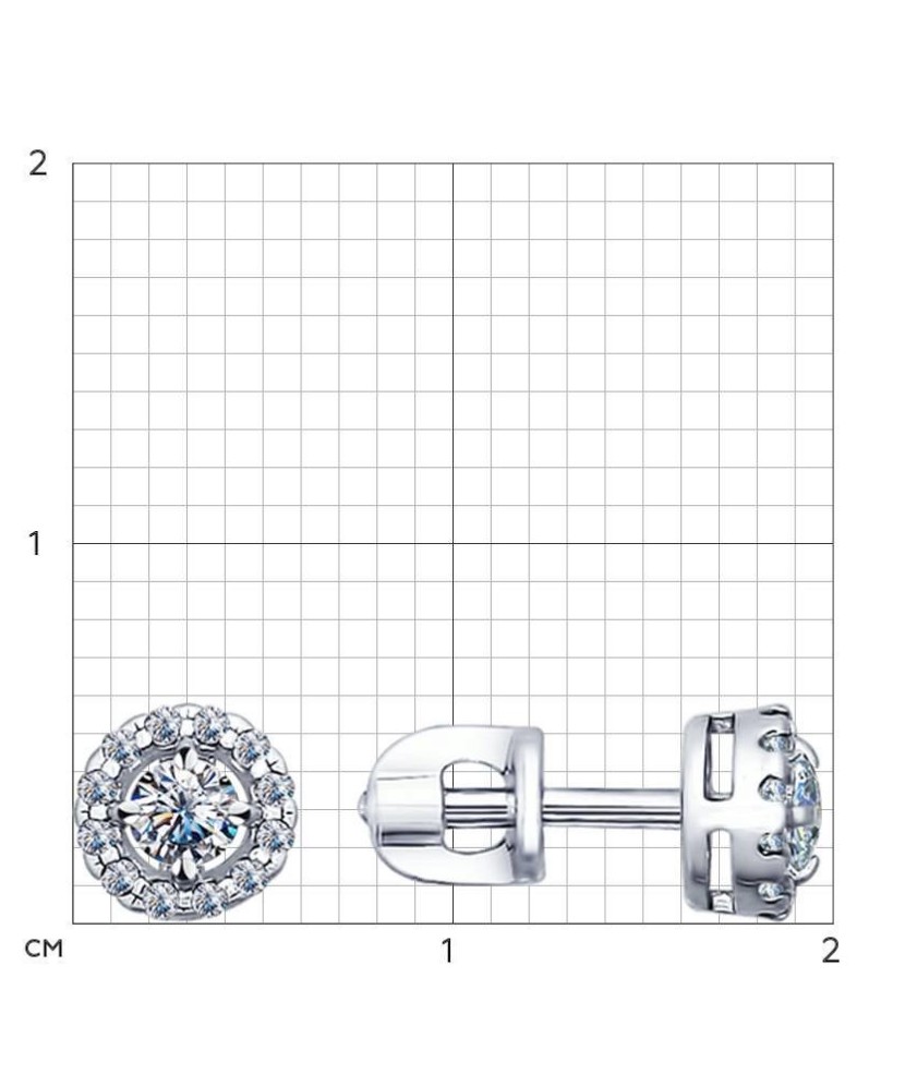 Sudraba auskari ar cirkonijiem - Sudraba Auskari - Goldinga