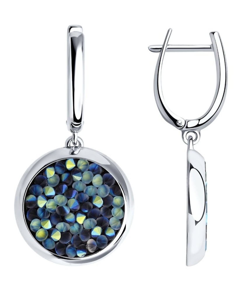 Sudraba auskari ar kristāliem - Sudraba Auskari - Goldinga