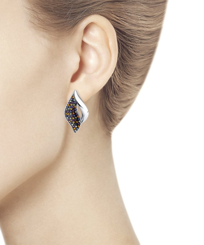 Sudraba auskari ar cirkonijiem - Sudraba Auskari - Goldinga