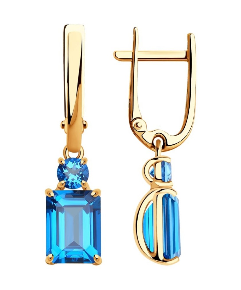 Zelta auskari ar topāziem - Zelta Auskari - Goldinga