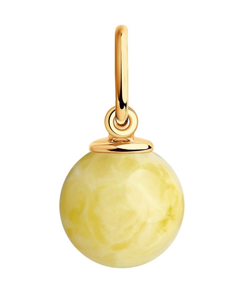 Zelta piekariņš ar dzintaru - Zelta Kuloni - Goldinga