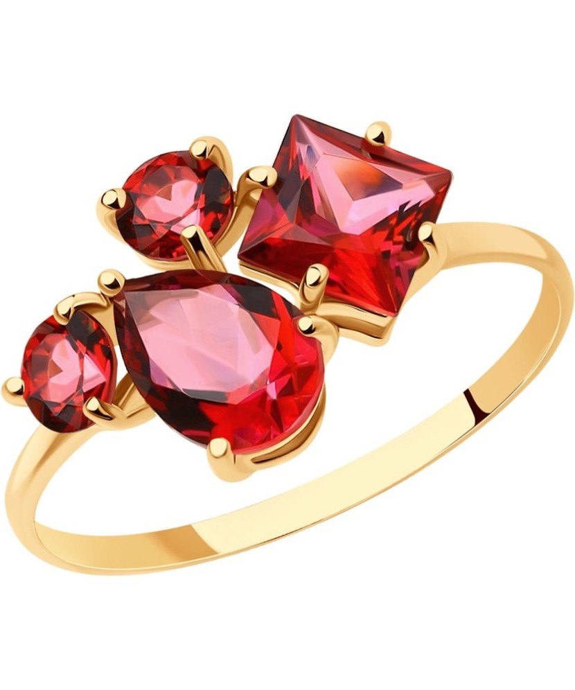 Zelta gredzens ar topāziem - Zelta Gredzeni - Goldinga