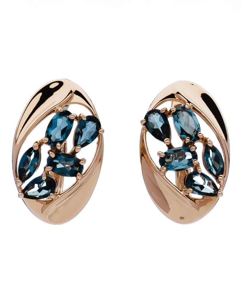 Zelta auskari ar topāziem - Zelta Auskari - Goldinga