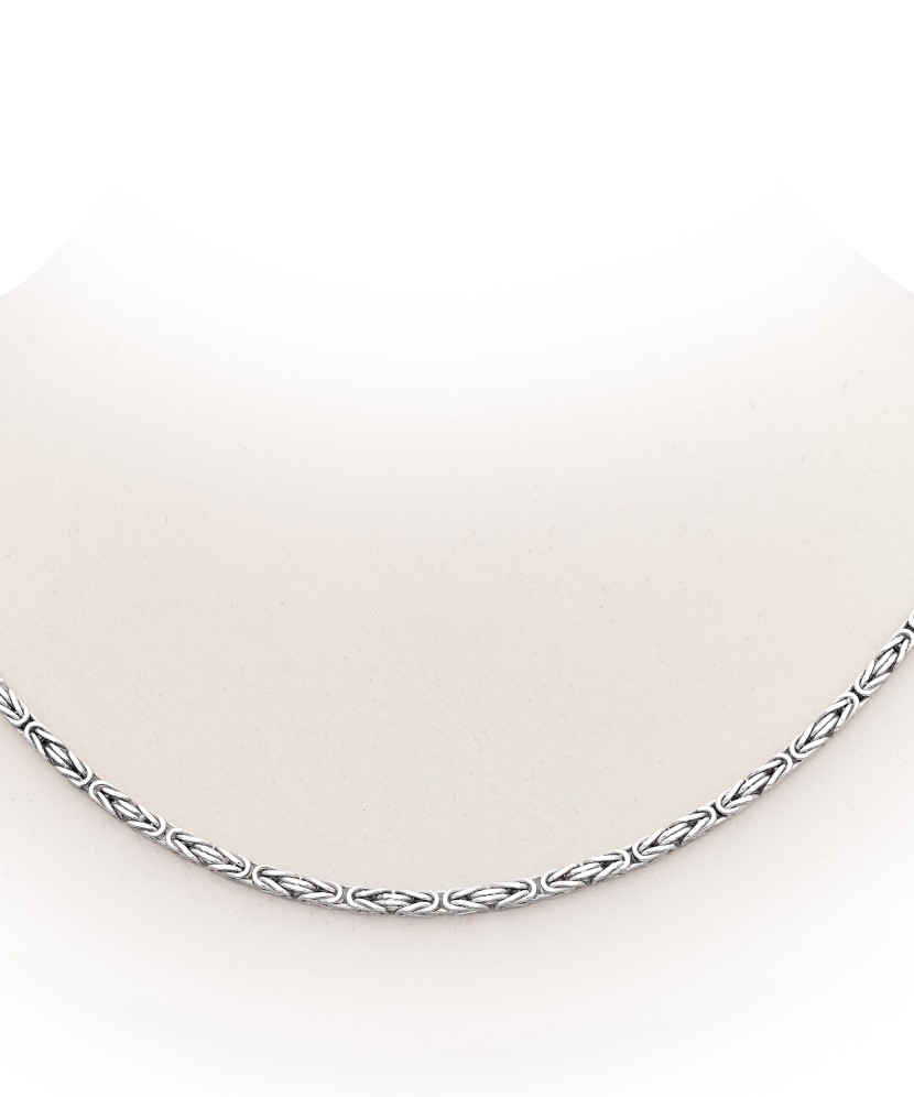 Sudraba ķēdīte ar rodija pārklājumu "Royal python" - Sudraba ķēdītes - Goldinga