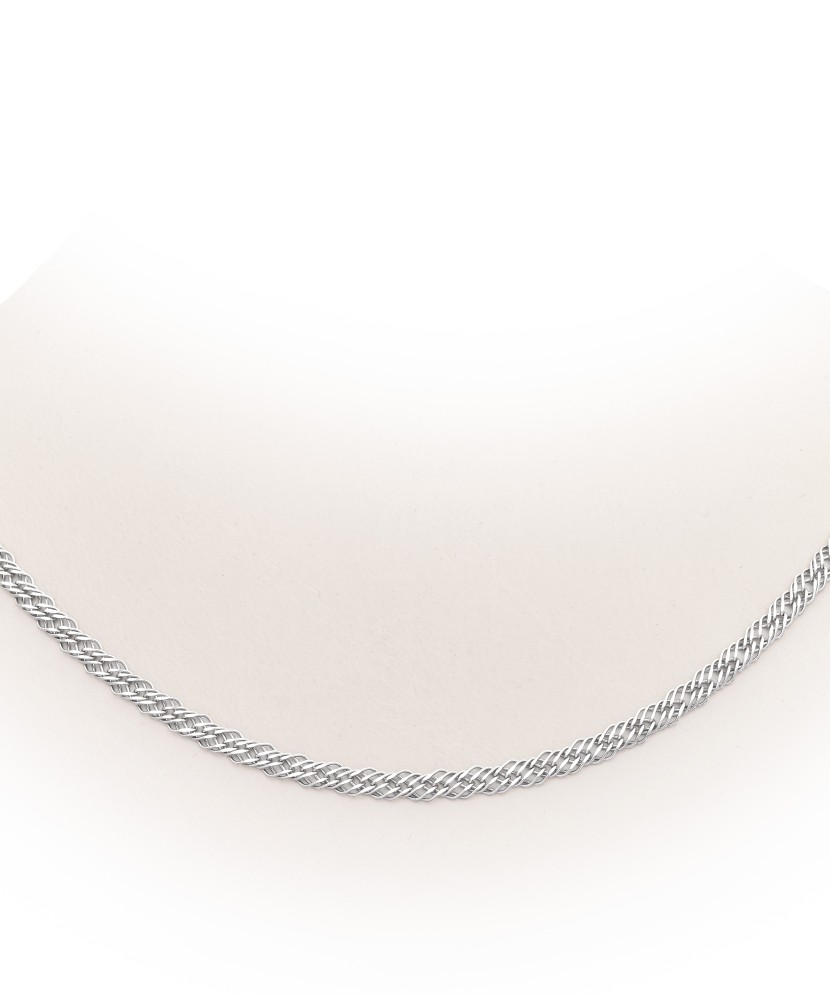 Sudraba ķēdīte ar rodija pārklājumu "Rombo" - Sudraba ķēdītes - Goldinga