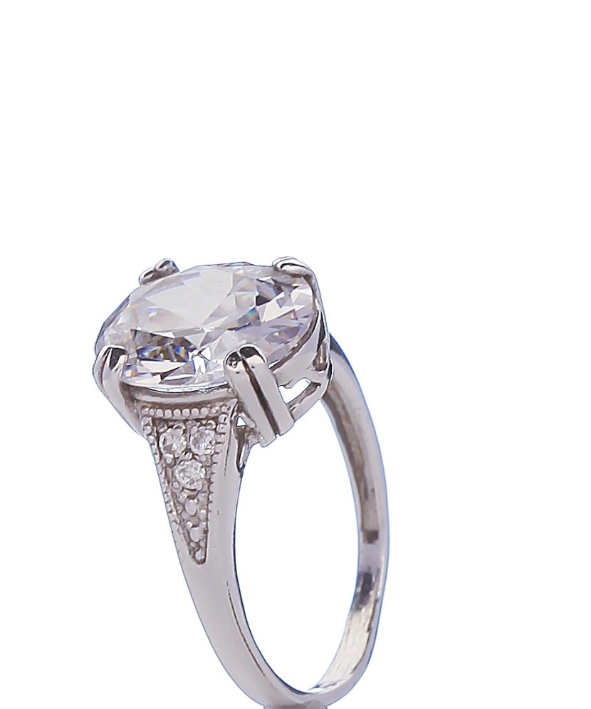 Sudraba gredzens ar cirkonijiem - Sidabriniai žiedai - Goldinga