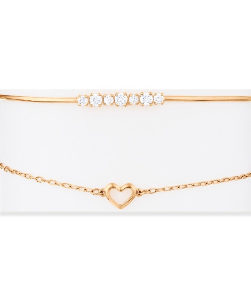 Zelta rokassprādze ar cirkonijiem - Zelta rokassprādzes - Goldinga