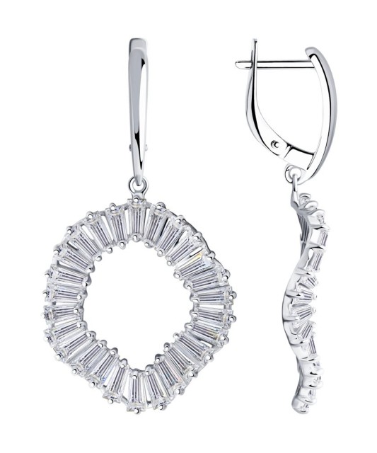 Sudraba auskari ar cirkonijiem - Sudraba Auskari - Goldinga