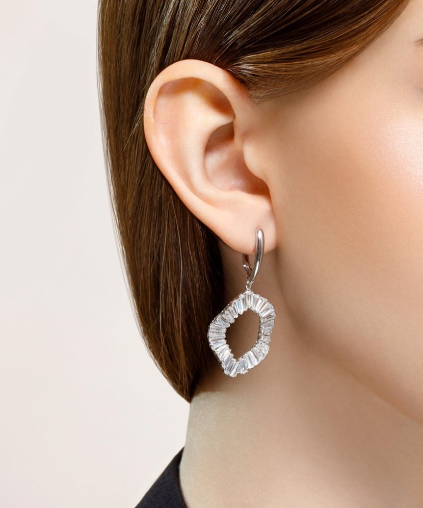 Sidabriniai auskarai su cirkoniais - Sidabriniai auskarai - Goldinga