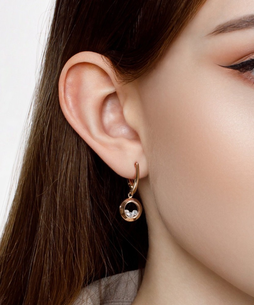 Zelta auskari ar cirkoniju - Zelta Auskari - Goldinga