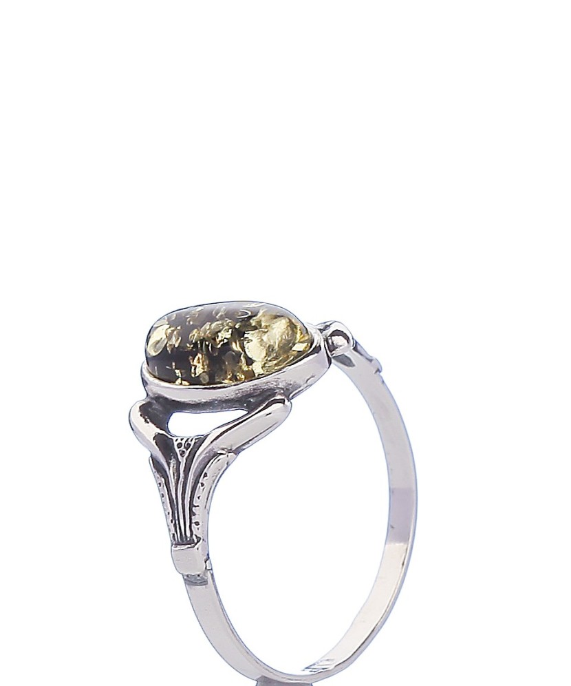 Sudraba gredzens ar dzintaru - Sidabriniai žiedai - Goldinga