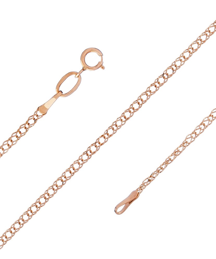 Zelta ķēdīte "Rombo", 2 mm - Zelta ķēdītes - Goldinga