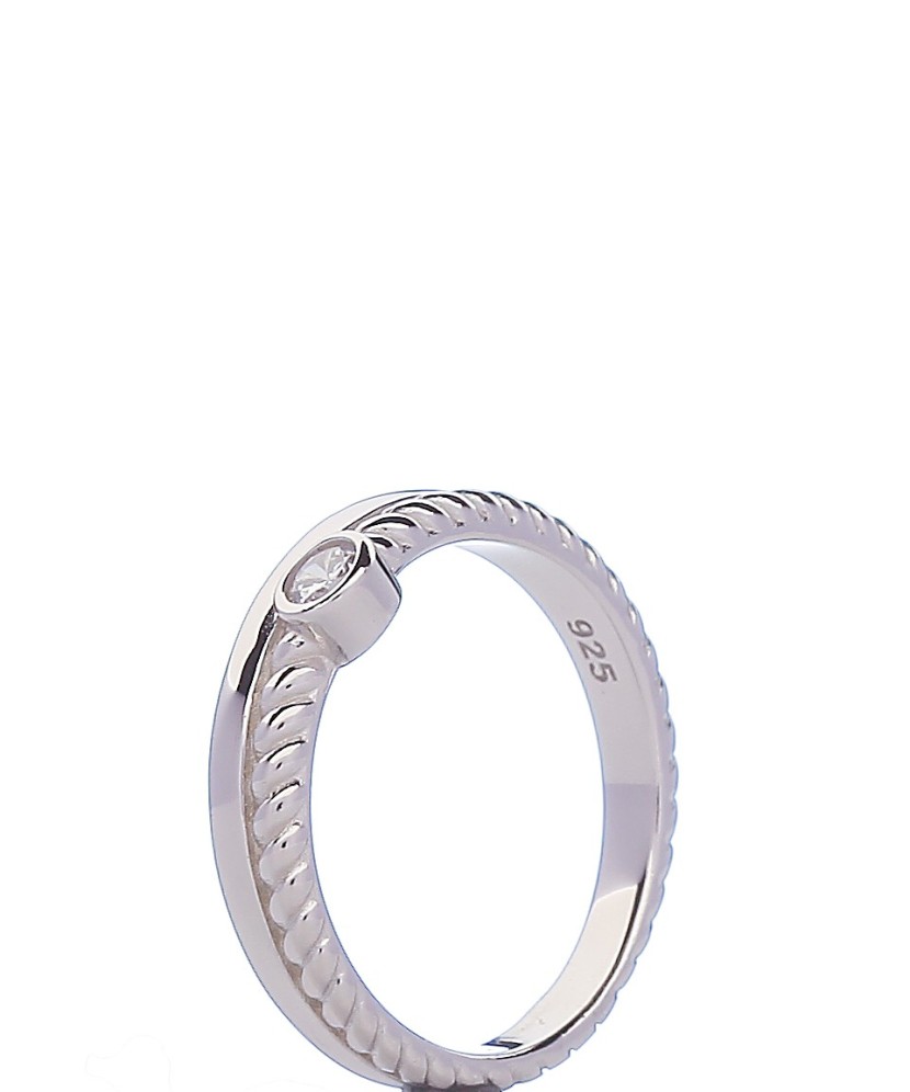 Sudraba gredzens ar cirkoniju - Sidabriniai žiedai - Goldinga