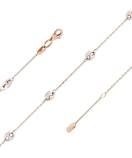 Zelta ķēdīte uz kājas ar piekariņiem - ķēdītes uz kājas - Goldinga