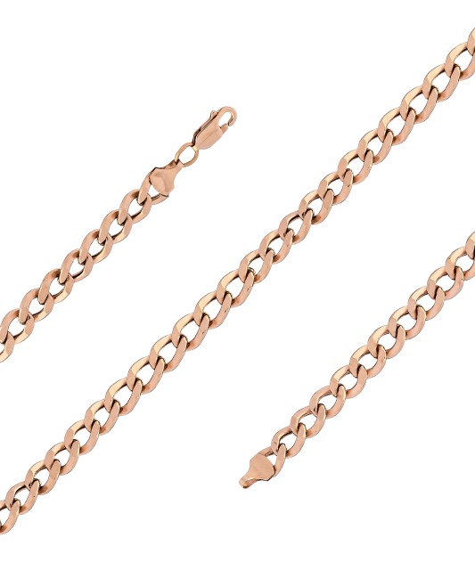 Zelta rokassprādze "Curb" - Zelta rokassprādzes - Goldinga