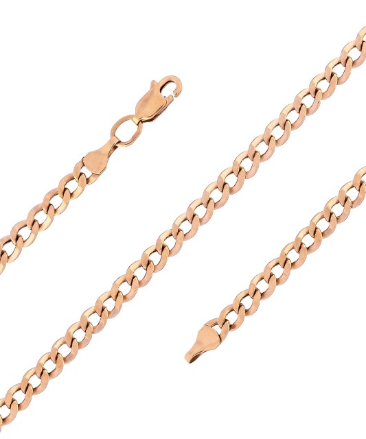 Zelta rokassprādze "Curb" - Zelta rokassprādzes - Goldinga