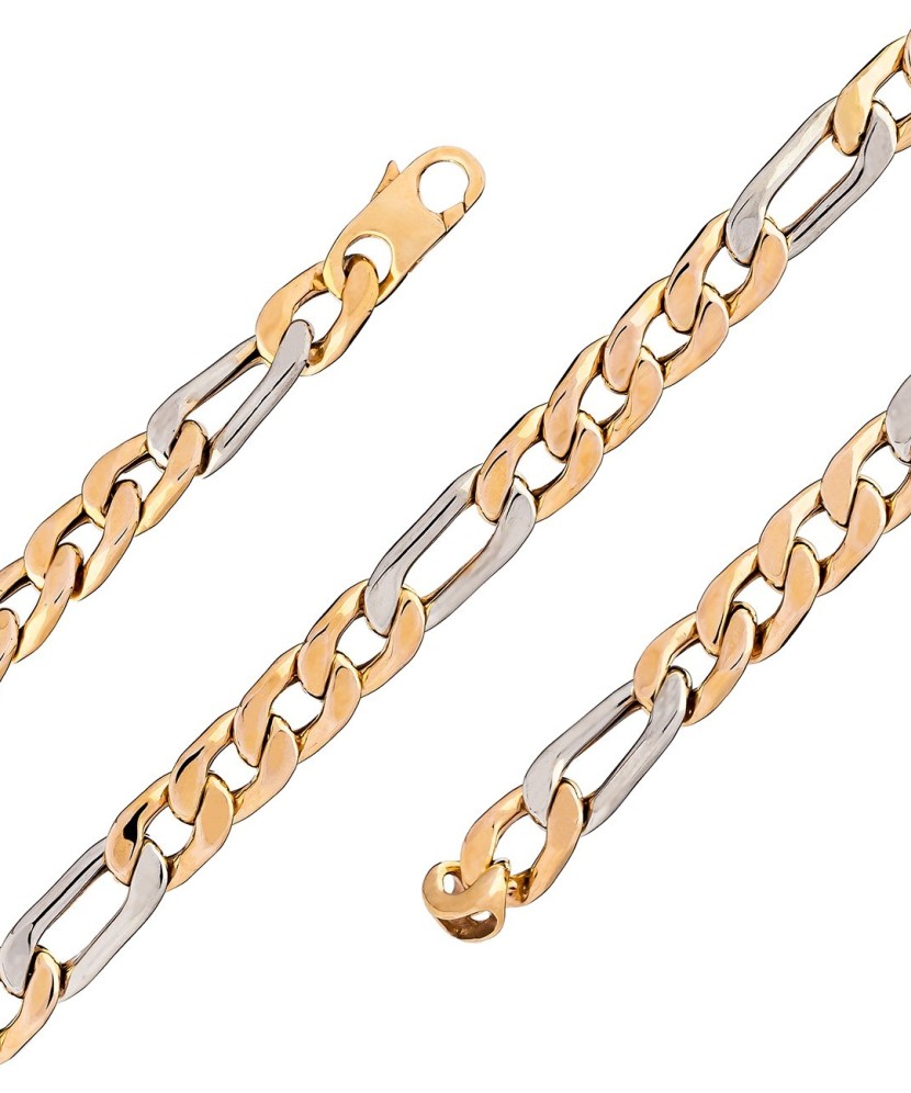Золотой браслет "Figaro" 7.5mm