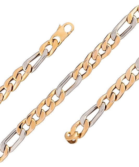 Золотой браслет "Figaro" 7.5mm