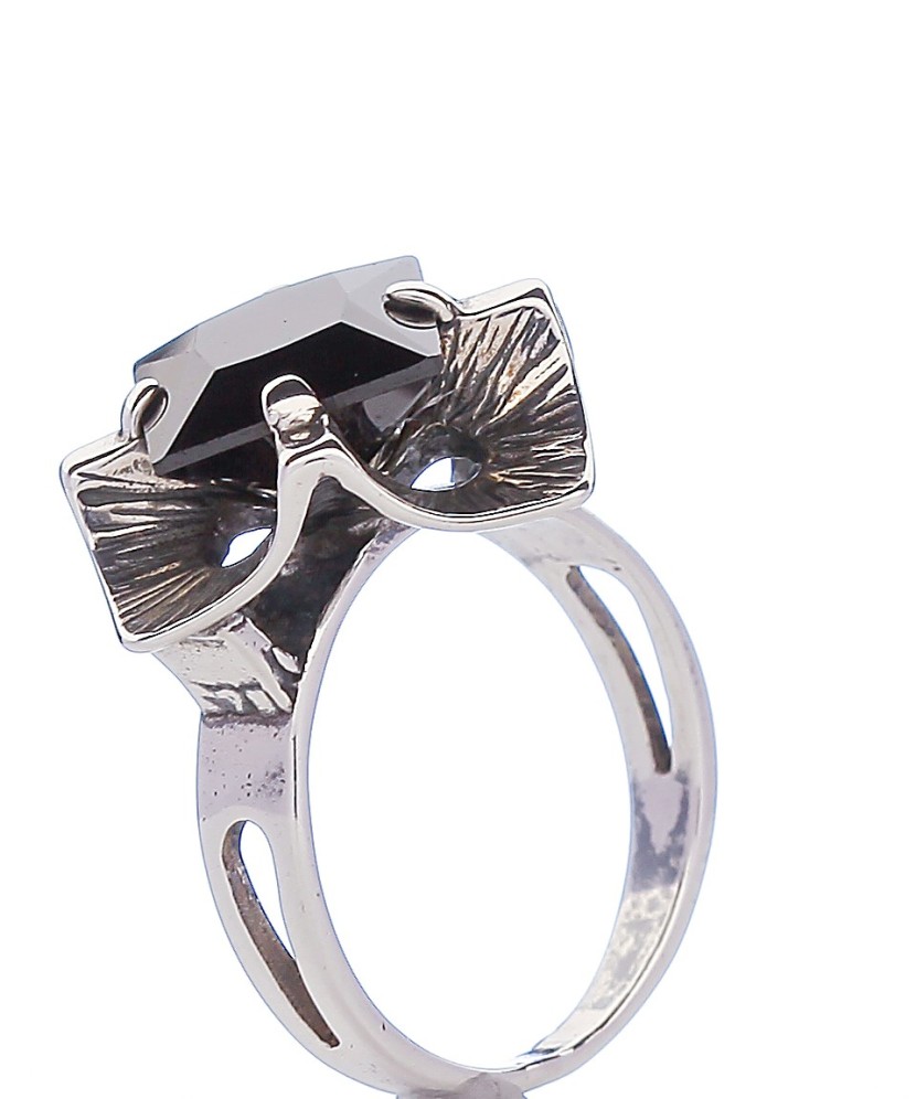 Sudraba gredzens ar oniksu - Sidabriniai žiedai - Goldinga