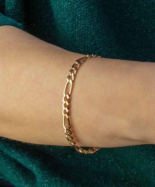 Золотой браслет "Figaro" 6.1mm