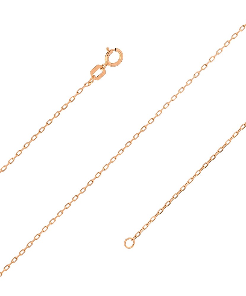 Цельная якорная золотая цепочка "Anchor" 1.2mm