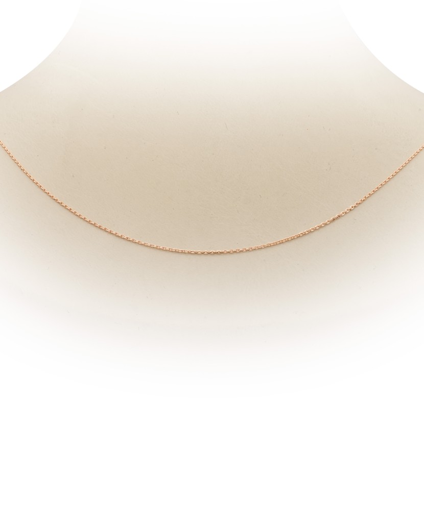 Цельная якорная золотая цепочка "Anchor" 0.8mm