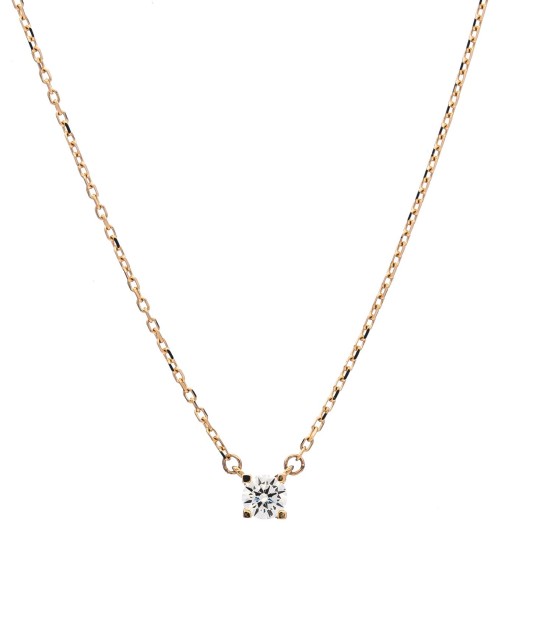 Золотая цепочка с подвеской из циркона