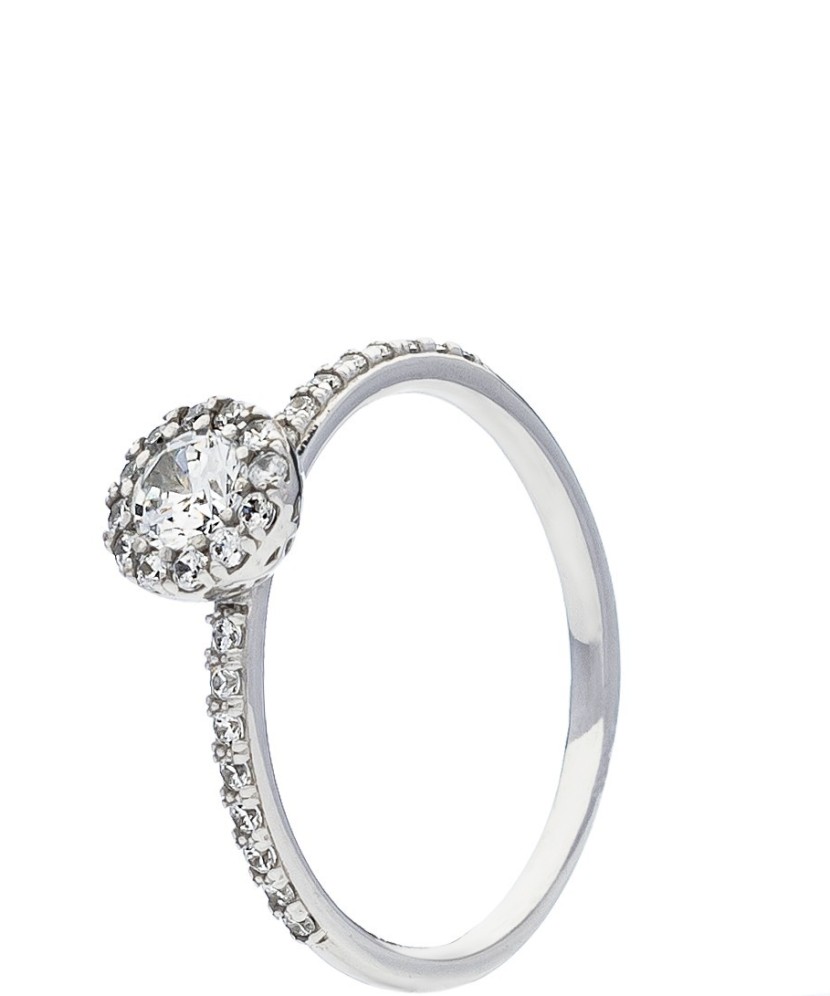 Baltā zelta gredzens ar cirkonijiem - Zelta Gredzeni - Goldinga