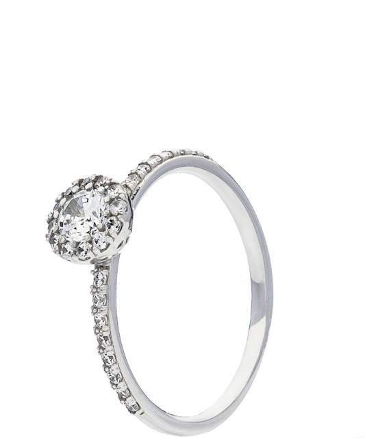 Baltā zelta gredzens ar cirkonijiem - Zelta Gredzeni - Goldinga