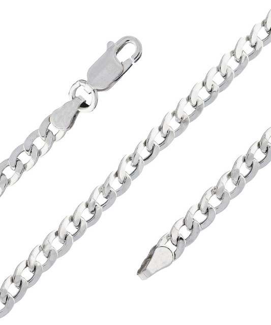 Sudraba rokassprādze "Curb" - sudraba rokassprādzes - Goldinga