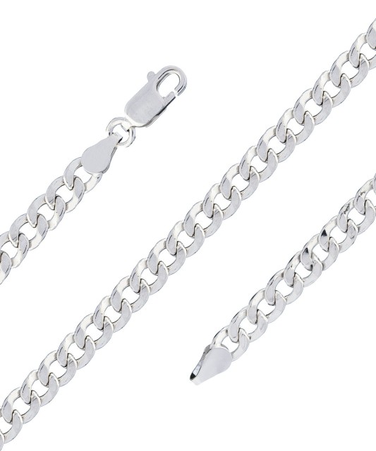 Sudraba rokassprādze "Curb" - sudraba rokassprādzes - Goldinga