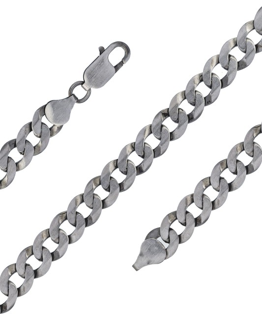 Sudraba rokassprādze "Curb" - sudraba rokassprādzes - Goldinga