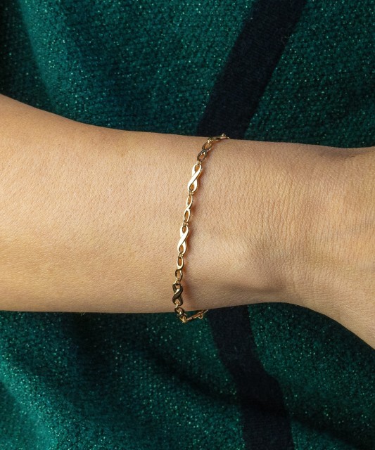 Zelta rokassprādze "Bezgalība" - Zelta rokassprādzes - Goldinga