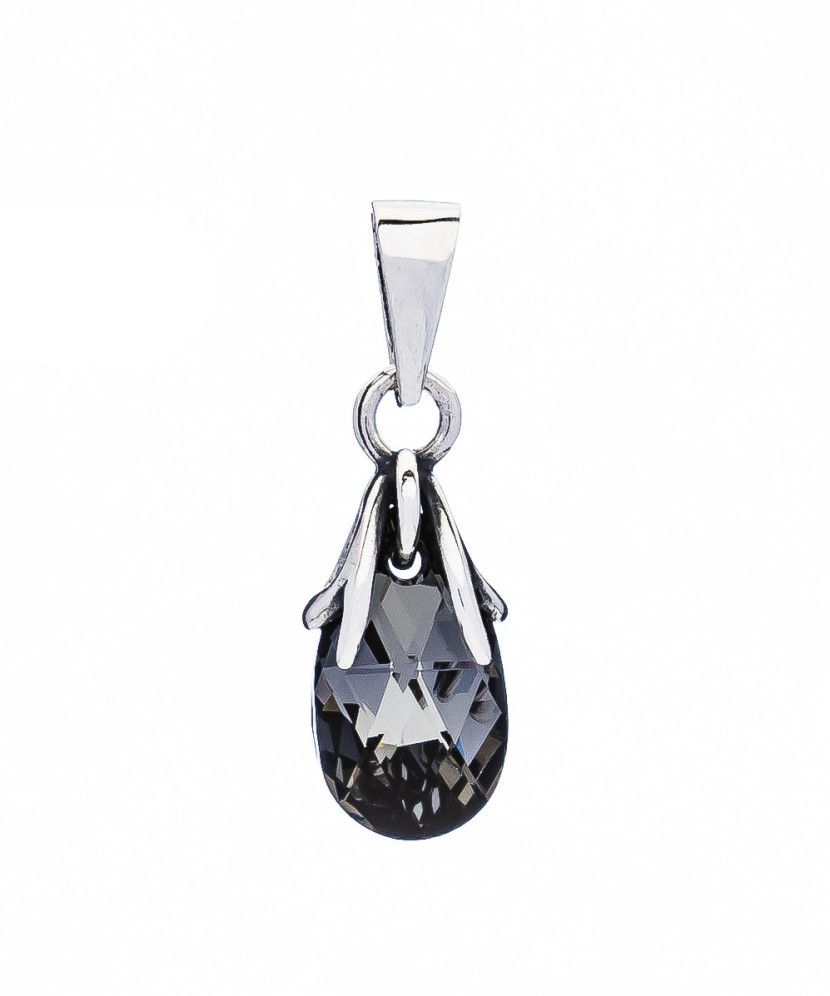 Sidabrinis pakabukas su kristalu - Sidabriniai pakabukai - Goldinga