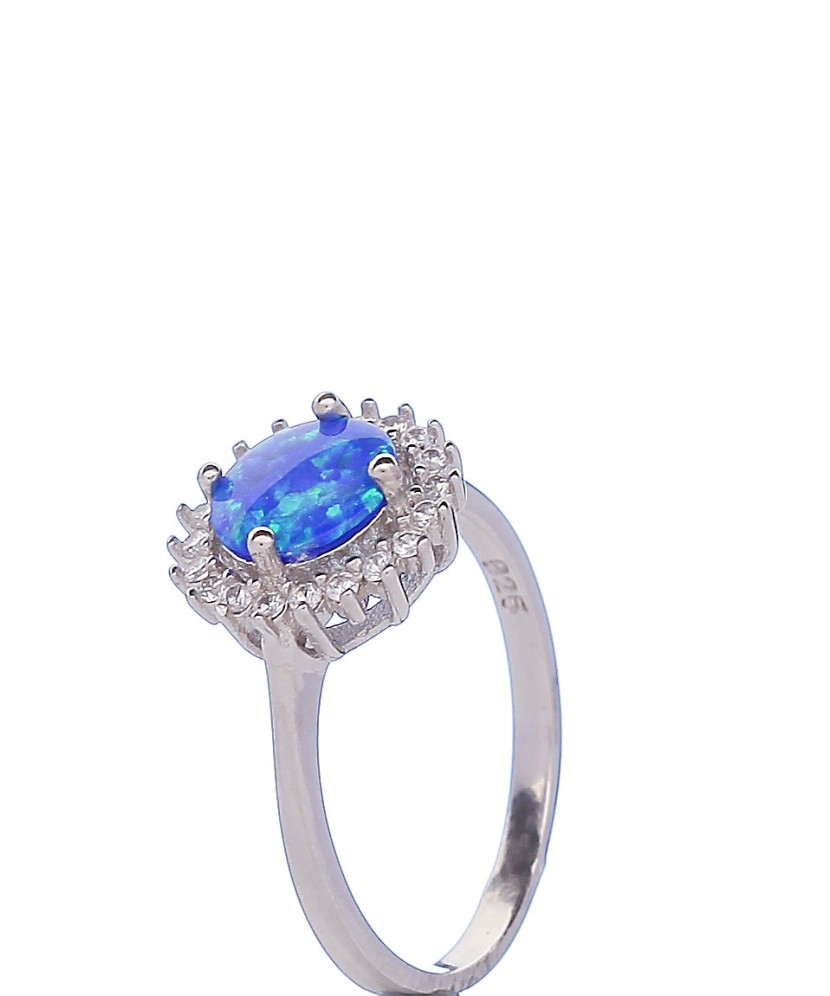 Sudraba gredzens ar opālu - Sidabriniai žiedai - Goldinga