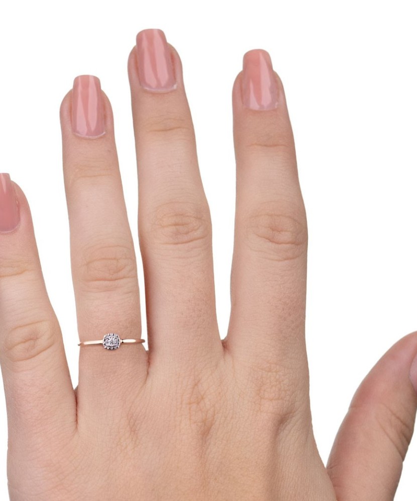 Zelta gredzens ar briljantiem - Žiedai su brangakmeniais - Goldinga