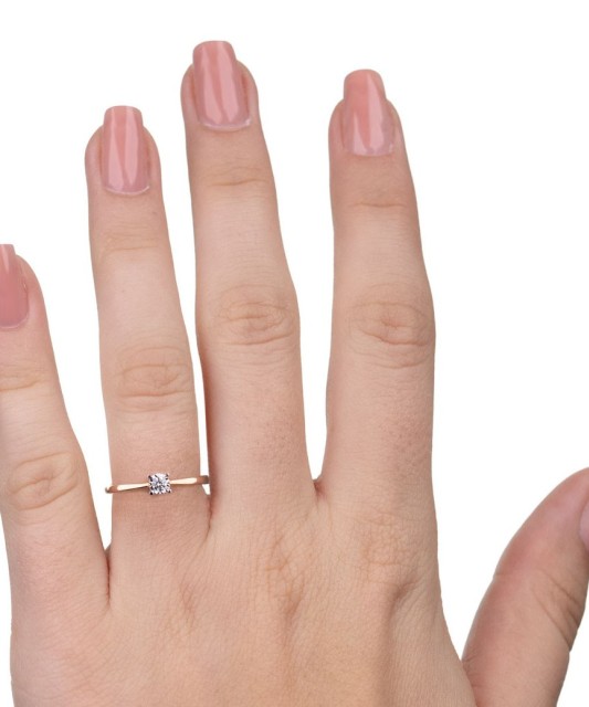 Zelta gredzens ar briljantu - Žiedai su brangakmeniais - Goldinga