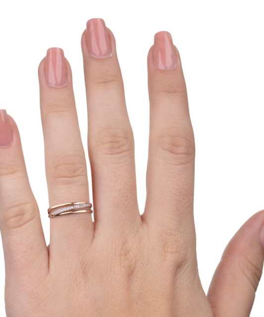 Золотое кольцо с бриллиантами