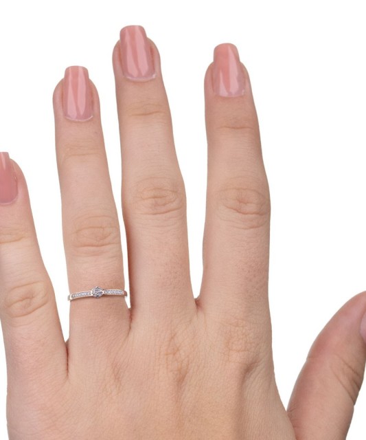 Zelta gredzens ar briljantiem - Žiedai su brangakmeniais - Goldinga