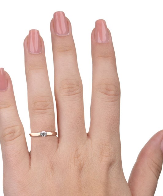 Zelta gredzens ar briljantiem - Žiedai su brangakmeniais - Goldinga