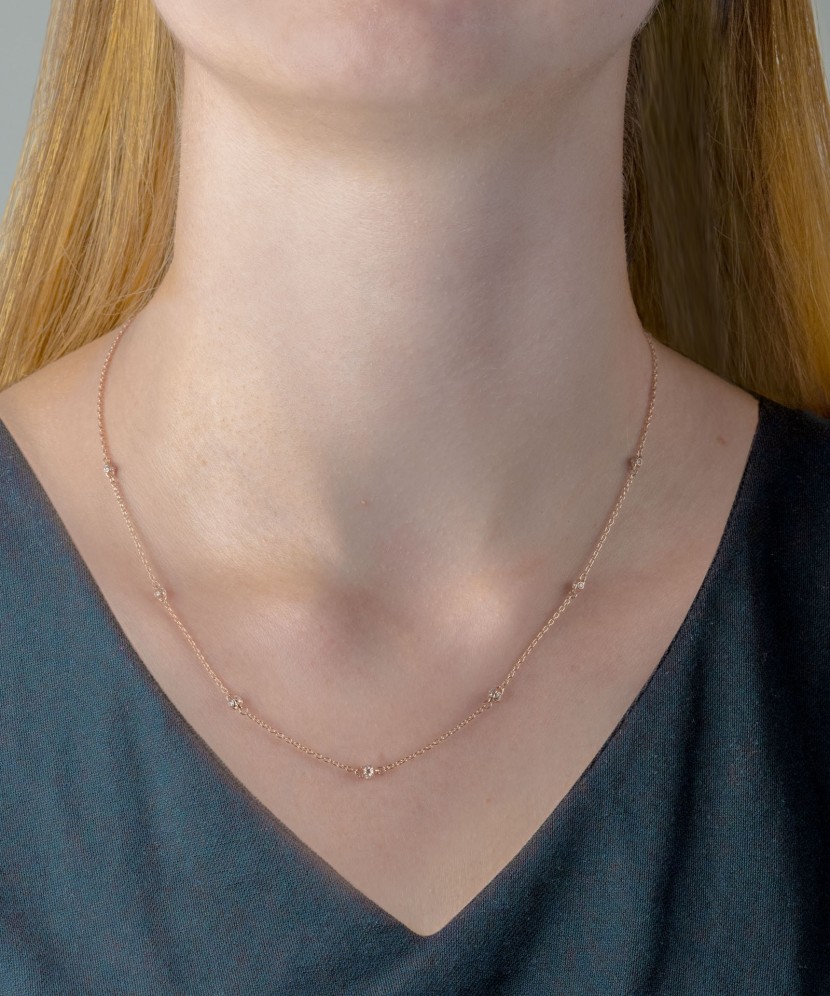 Zelta Ķēdīte Ar Cirkonija Piekariņu - Zelta ķēdītes ar piekariņiem - Goldinga