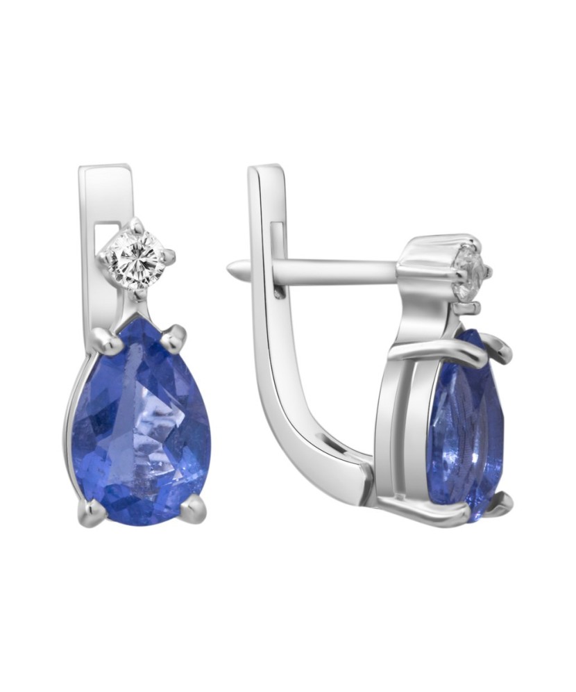 Sudraba auskari ar fluorītu un cirkoniju - Sudraba Auskari - Goldinga