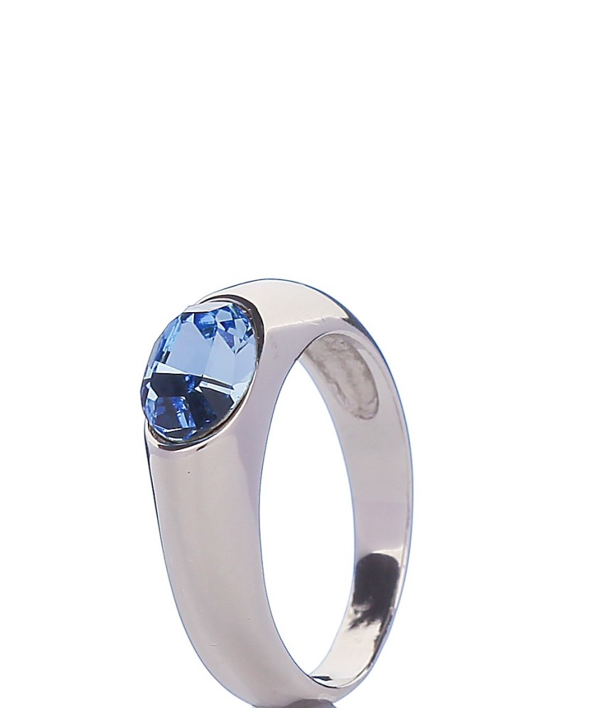 Sudraba gredzens ar kristālu - Sidabriniai žiedai - Goldinga