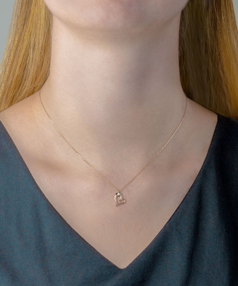 Zelta ķēdīte ar piekariņu „Sirsniņa “ - Zelta ķēdītes ar piekariņiem - Goldinga