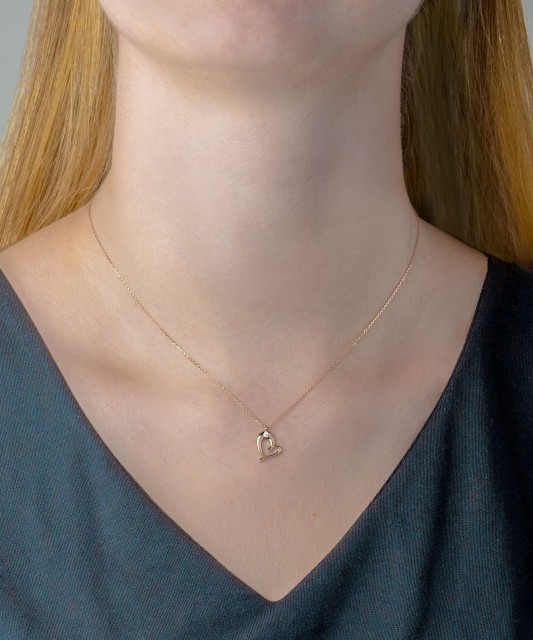 Золотая цепочка с подвеской „Сердце“
