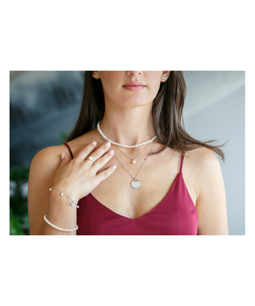 Pērļu kaklarota Ar sudrabu - Pērļu kaklarotas - Goldinga